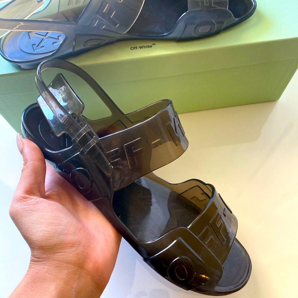 OFF WHITE JELLY SLIDES - AUTHENTIC